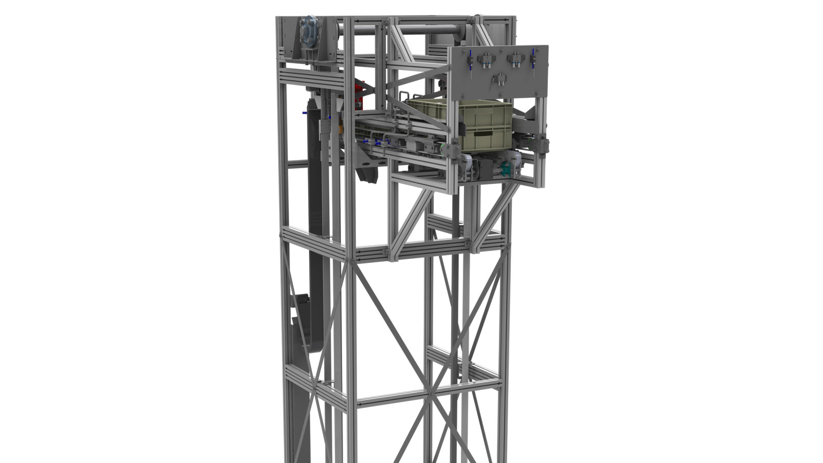 schwingshandl automation technology Abwaertsstapel Enstapelmmaschine Vollbehaelter Einfach  1 x 300 kg
