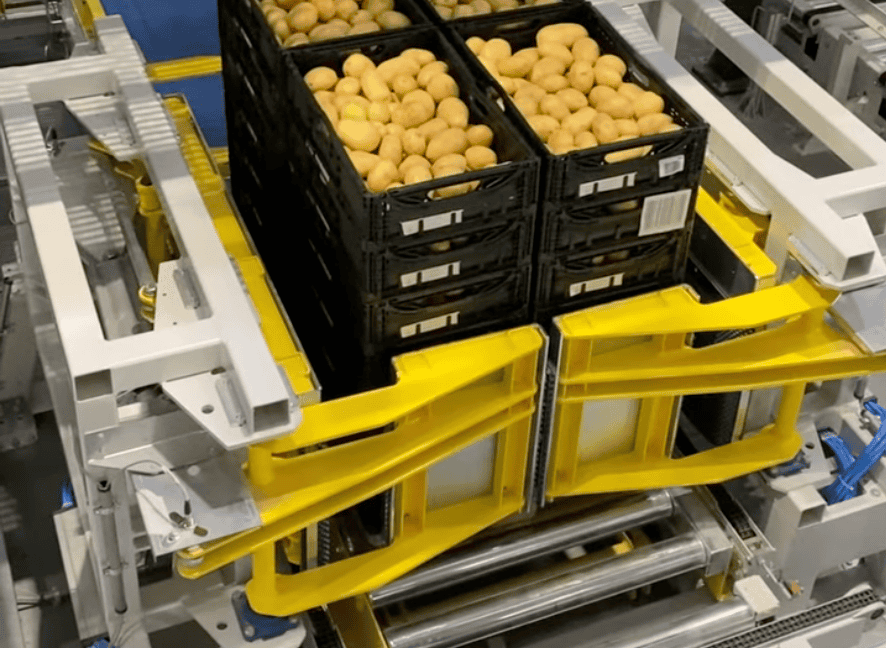 Feature Image Depalettieranlage Mit Grapper Für Diffizile Behälter