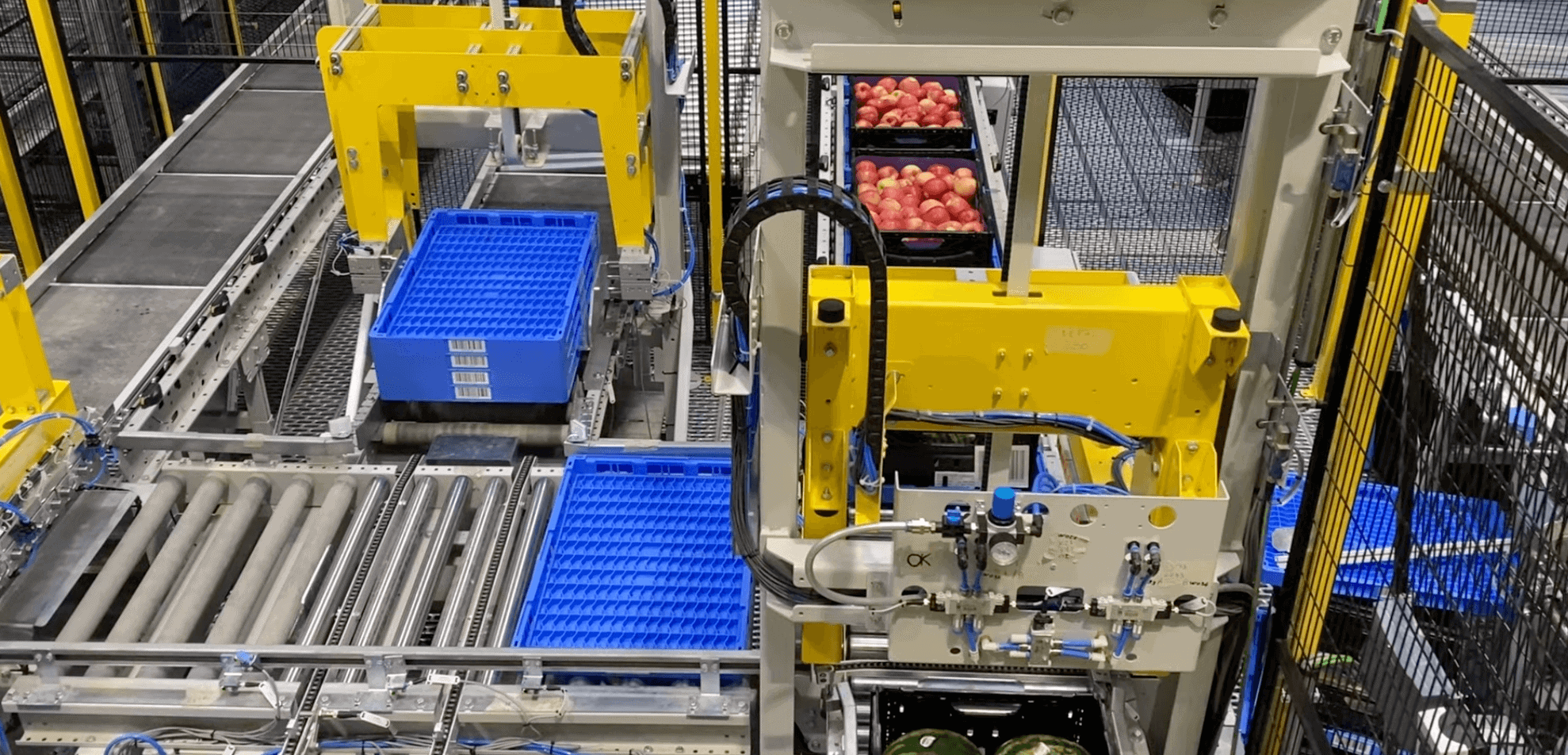 Tray Entladung Mit Tray Stapelung