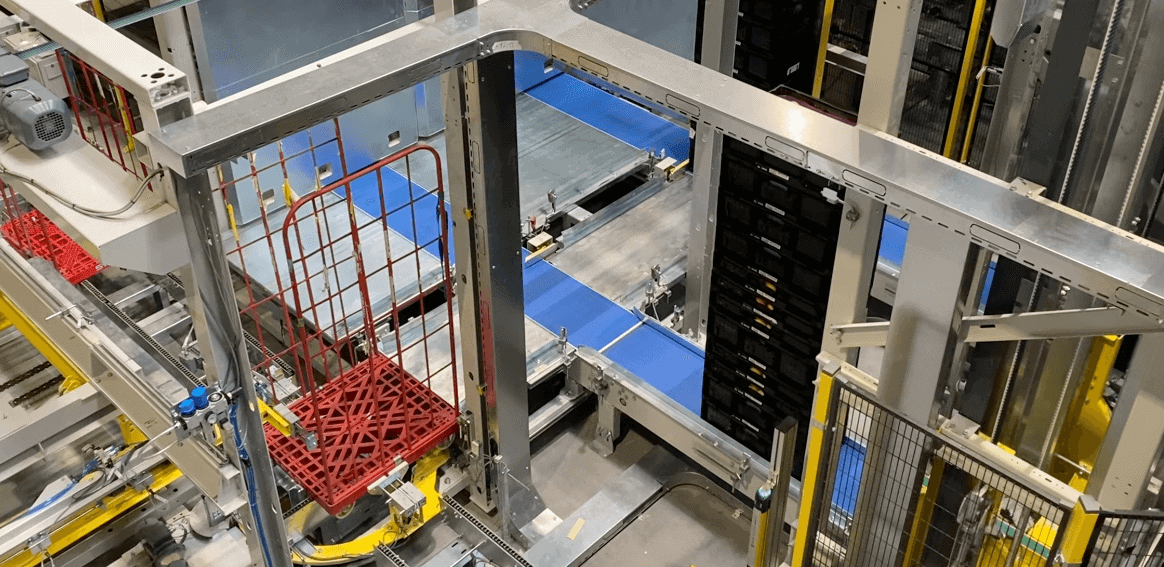 Rollcontainer Palettierer Für Den Einzelhandel